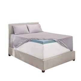 Hearth & Harbor Extra Deep Pocket Queen Sheets - 4 Piece Hotel Luxury Queen Sheet Set Fits Up to 24" Mattress - Ultra Soft Luxury Queen Bed Sheet Set - Soft & Breathable, Queen, Light Gray Lavender