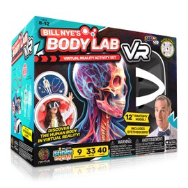 Abacus Brands Bill Nye's Science Squad: Body Lab VR - Virtual Reality Kids Science Kit, Book and Interactive Learning Activity Set - for Ages 8 and Up