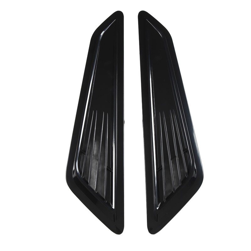 2 Pcs Hood Vent Cover Black Air Intake Dashboard Decorative