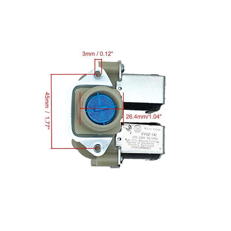 XMHF 220V 50Hz Electric Universal Water Inlet Valve for Washing