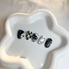 2+1 Event Black Horizontal Cat Checkerboard Nail - Coffin (Long)