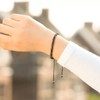 PENGION Morse Code Bracelets With Stainless Steel Card for Women