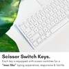 Macally USB Wired Keyboard for Mac and Windows PC -