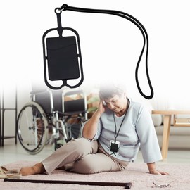 Elderly Neck Strap Lanyard to Hold Phone for Parkinson Disabled, Stay Hands Free Independent Daily Living Aid Accessories