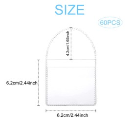 2.5 x 2.5 Inch Coin Sleeves Collectors, 50 Pcs Single Coin Protector, Small Coin Sleeves Single Pocket Coin Flips for Coins Jewelry Small Items Storage