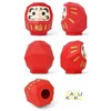 Bog Craft KAKUKAKU Design Accessory Daruma Red M