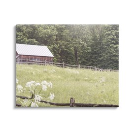 Stupell Industries Rural Country Cottage Grassland Field Canvas Wall Art, Design by Sue Schlabach