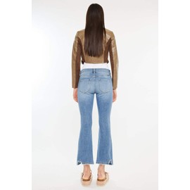 SALT TREE Kancan - Savanna Mid Rise Cropped Flare Jean - Essential, KC20058M