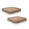anaan Raft Wall Shelf, Square Floating Shelf, Wood, Small Shelves,