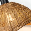 Rustic Rattan Lampshade with Hand Woven Shade for Pendant Lamp