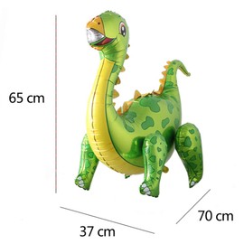 Self standing Dinosaur Tyrannosaurus Animal Balloons for Birthday Party Baby Shower Decoration Kit Inflatable Party Supplies Decorations Gift Kids and Adults (3D Tanystropheus Pink)