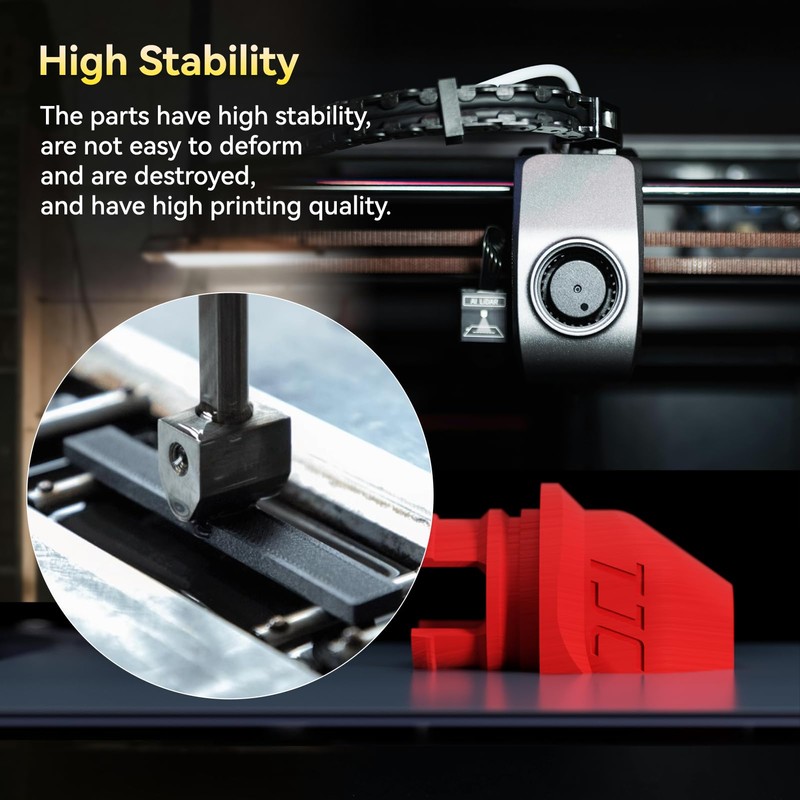 JUSTMAKER ABS Matte 3D Printer Filament, Upgraded Strength Heat Resistant