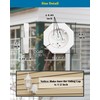 Siding Mounting Block, 8141 White Outdoor Light Mounting Kit with