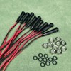 Gebildet 10pcs 110VAC LED Plastic Indicator Pilot Light Mounting Hole