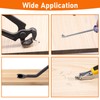 Hmknana 4Pcs Upholstery and Construction Staple Remover Tools Set -