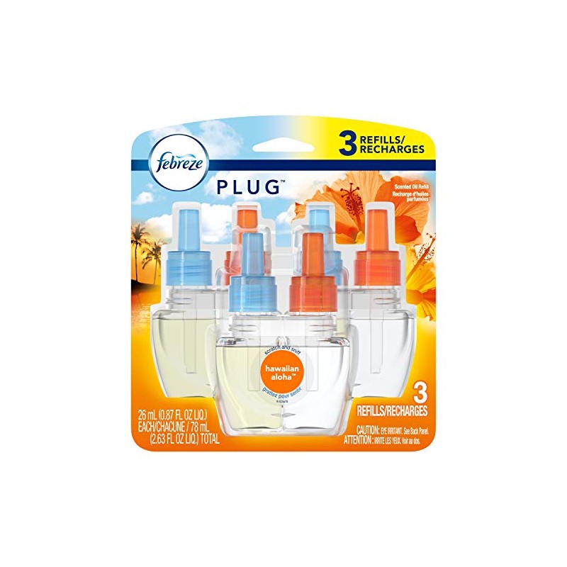 Febreze Plug Air Freshener Oil Refill, Hawaiian