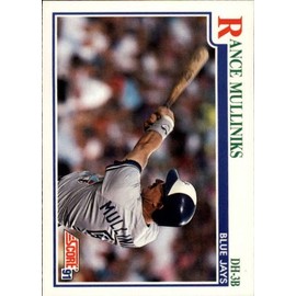 1991 Score Baseball Card #433 Rance Mulliniks