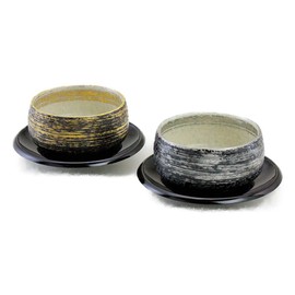 CtoC Japan P / C Chakin Set of Sencha Multi 4.5 x 2.1 inches (8.9 x 5.4 cm) / 200 cc, Tea Holder Diameter 4.8 x 0.6 inches (12.2 x 1.6 cm), Gold & Silver Brush, Toetsu Kiln, Arita Ware, Made in Japan