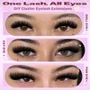 Wispy Lash Clusters Kit Fluffy Cluster Eyelash Extensions 624pcs
