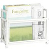 WeGXY White Magazine Holder, Magazine File Holder