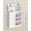 VASAGLE Bathroom Storage Cabinet, Bathroom Floor Cabinet with 2 Doors,