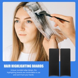Beavorty Hair Dye Paddle Hair Styling Supplies Balayage with Teeth Flat Top Balayage Comb Tool for Salon Hair Coloring Board Hair Colour Board