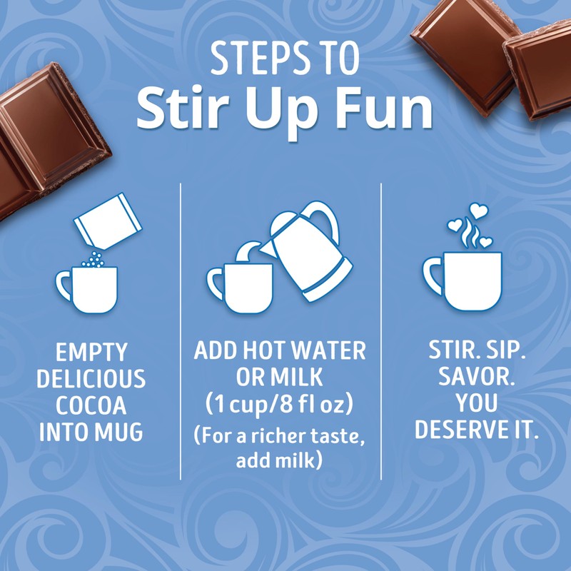 Swiss Miss Reduced Calorie Milk Chocolate Flavored Hot Cocoa Mix,
