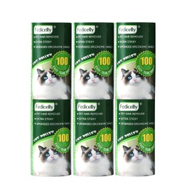Fedicelly Lint Rollers Pet Hair Extra Sticky Refills,Mega Value Set 600 Sheets for Cat and Dog Hair Removal,100 Sheets Per Roller (Pack of 6)