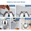 Marvellous Teapot,Stainless Steel Teapot Easy Pour Tea Kettle with Removable