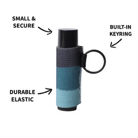 Thread Wallets Lip Balm Holder Keychain, Lip Gloss Holder Keychain, Lipstick Holder Keychain. Never Lose Your Lip Balm, Lip Gloss or Lipstick with Cute Elastic Lip Balm Keychain Holder (Carson)