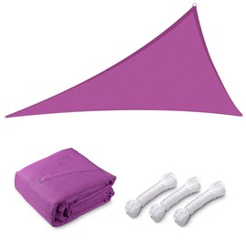 Yescom 1 Pack 22'x22'x22' Triangle Sun Shade Sail Fuchsia 97% UV Block Commercial Events Carpark Swimming Pool Camping Beach Picnic Playground Outdoor Building Canopy
