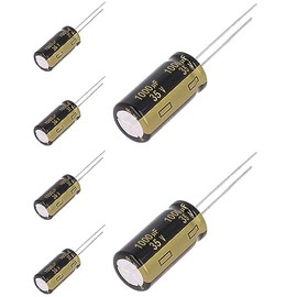 6pcs Panasonic FM Series Electrolytic Capacitors - 35V 33~1800uf Ultra Low ESR (1000uf)