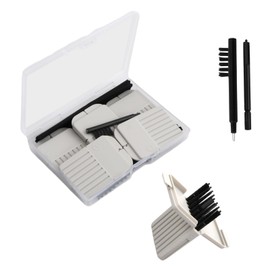 Hearing Aid Filter, Set of 5 (40 Pieces) Cerumen Filter, Replacement Filter, Cleaning Brush and Cleaning Cloth - For Widex, Phonak, Resound etc