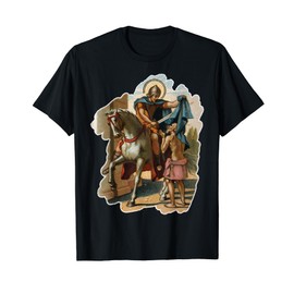 St Martin de Tours Catholic Patron Saint of France Soldiers T-Shirt