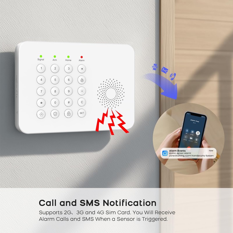 YBJ Alarm System for Home Security,DIY Wireless Home Alarm System