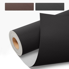 Leather Repair Kit for Furniture 11.8inX39.3 in Self Adhesive Leather Repair Patch Leather Repair Patch Leather Patch Tape Car Leather Repair Kit for Sofa Car Seats (Black, 11.8inX39.3in)