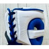 PRIZE RING "Professional SS" Genuine Leather Headgear White/Blue (L)