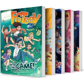 Collection 5 Books Series of FGTeeV. Into the Game! Game Break! Saves the World! Out of Time! Blasts Off! by FGTeeV