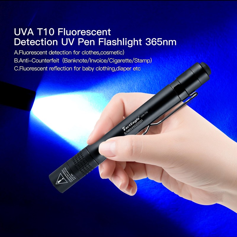 UV Light, UV Flashlight 365nm, Blacklight Flashlight Mini, Dental Curing