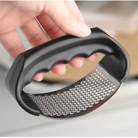 Generic Multi-functional Stainless Steel Manual Garlic Mincer, Garlic Crusher, Vegetable Cutter, 1PC, Small, Black