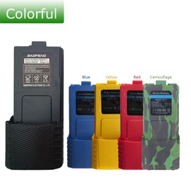 BAOFENG BF-F8HP Battery BL-5 Extended 3800mAh Large Capacity Li-ion for GMRS Ham Radio UV-5R Series (Black 2packs)