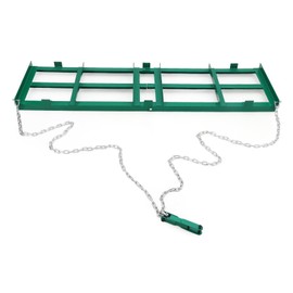 48 Inch Driveway Drag Harrow, Landscape Grader Power Rake for ATV, UTV, Tractor, and Mower, Tow-Behind Lawn Leveling Tool with 4FT Chain, for Efficient Yard Maintenance