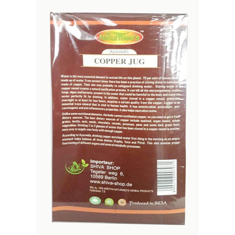 NATURMED's Copper Jug 1.5 Litre