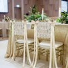 Breling 2 Pcs Lace Just Married Wedding Chair Signs Sweetheart