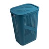 Mind Reader 60L Slim Laundry Hamper, Clothes Basket, Lid, Ventilated,