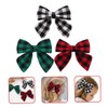 Abaodam 3pcs Cute Lattice Bow Hair Clips for Girls Lightweight