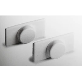 EFIXS Rollomagne Holder – Colour: White – for Magnetic Roller Blind Lower Rails / Weighted Profiles – Pack of 8 = 4 Pairs