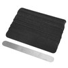 100 Pcs Replacement Nail File Strip, Stainless Steel Base Plate,