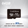 LinkMore 64GB MicroSDXC Card with U1/A1 / V10 / SD