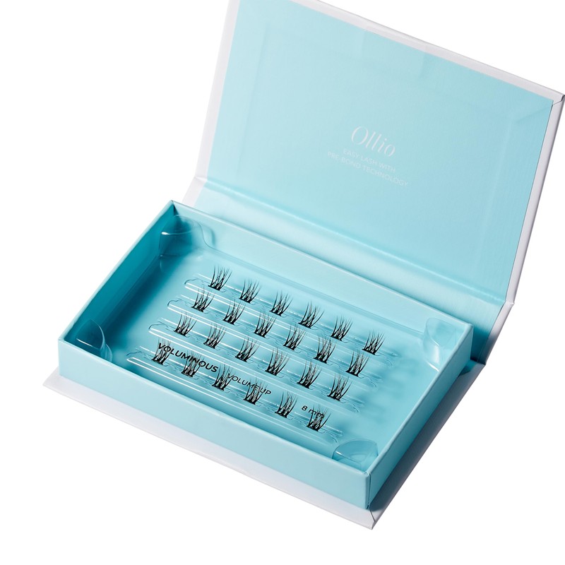 Ollio Voluminous S Glue Free Partial False Eyelashes, 3 Bundles,